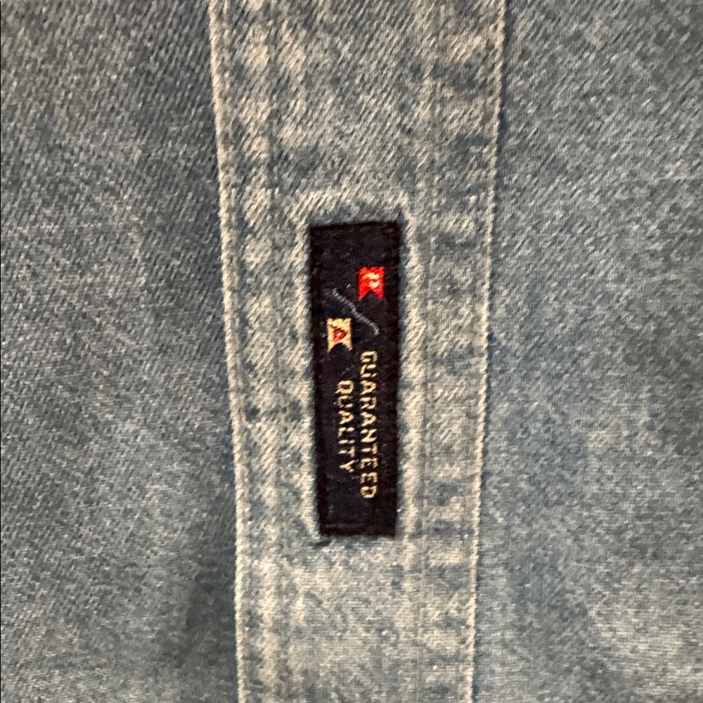 Blue Denim Button-Up Shirt men size medium: WOC: World Of Concrete Fashion - Picture 3 of 5